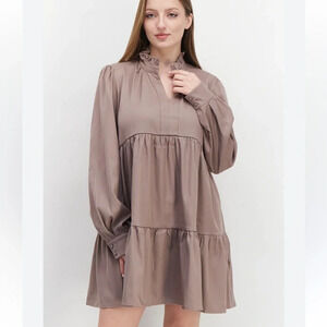 En Saison Tiered Babydoll Mini Dress Size XS